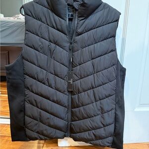 Tahari black Quilted Vest NEW with tags size 1x